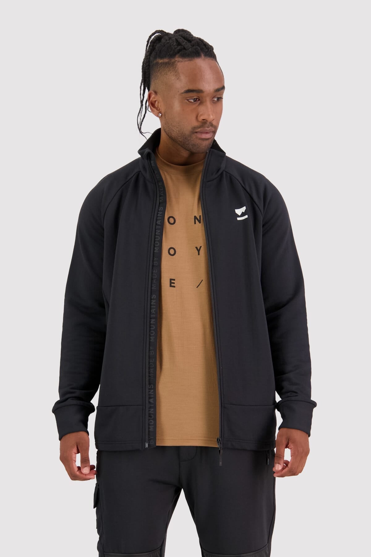 Mons Royale Nevis Wool Fleece Jacket-black