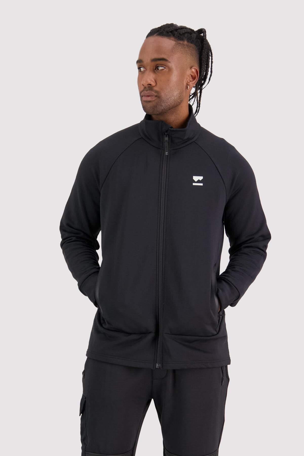 Mons Royale Nevis Wool Fleece Jacket-black
