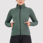 Mons Royale Nevis Wool Fleece Jacket women - burnt sage