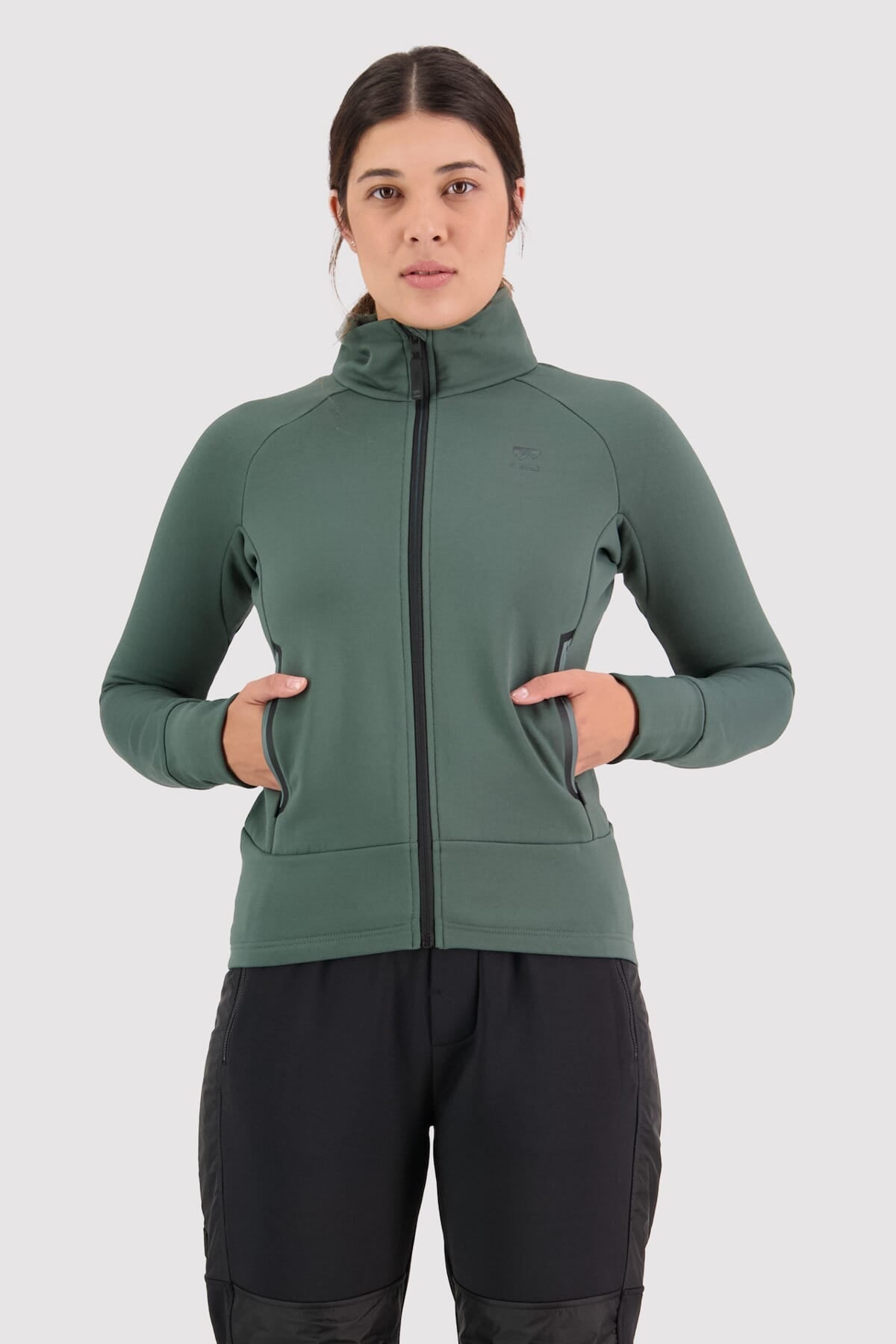 Mons Royale Nevis Wool Fleece Jacket women - burnt sage