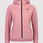 Mons Royale Nevis Wool Fleece Hood women - dusty pink