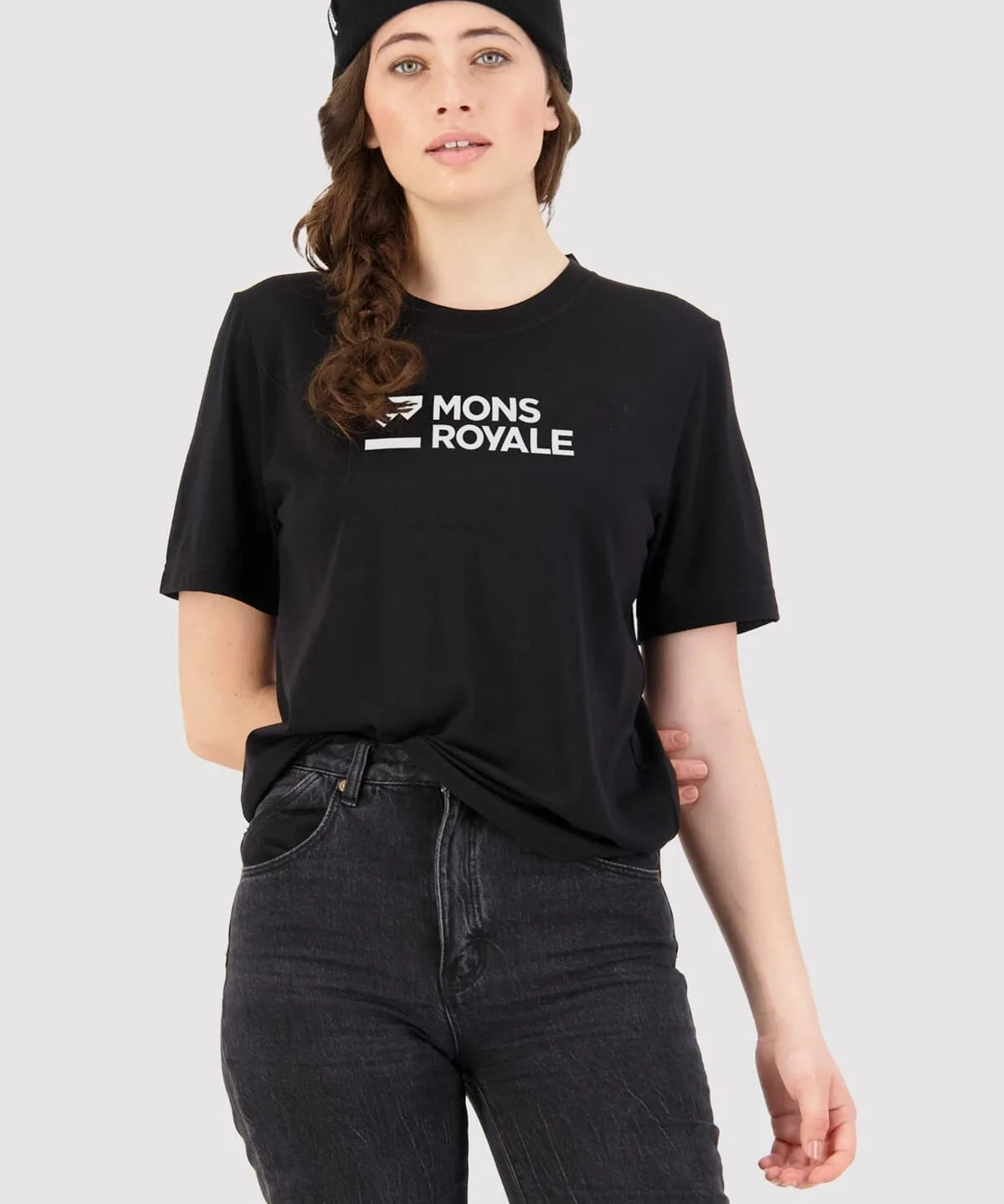 Mons Royale Icon Merino Air-Con Relaxed Tee wmn - black
