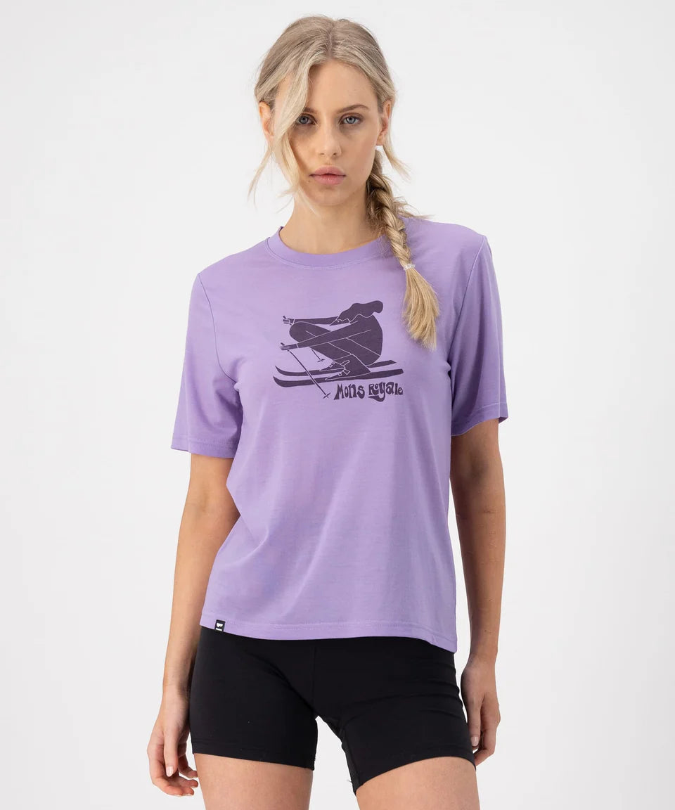 Mons Royale Icon Relaxed T-Shirt wmn Lupin