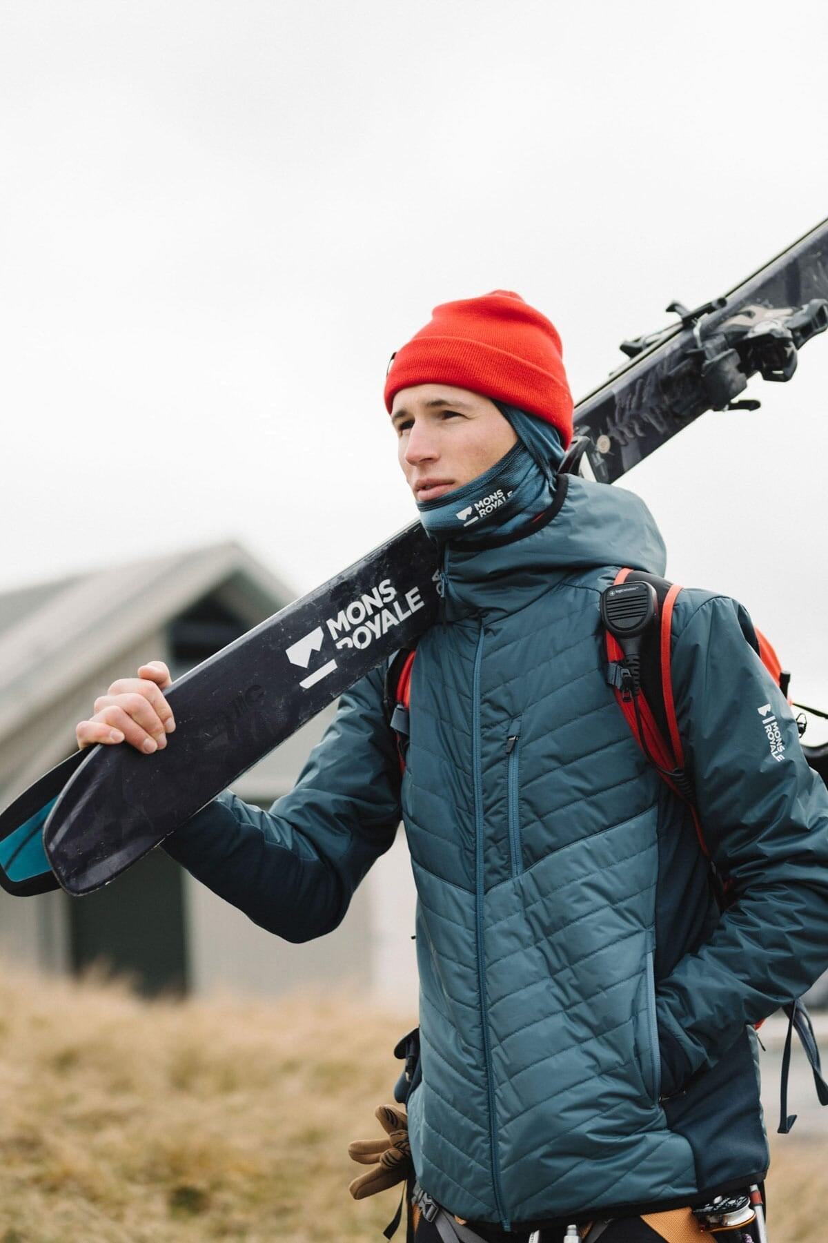 Mons Royale Arete Wool Insulation Hood - Midnight