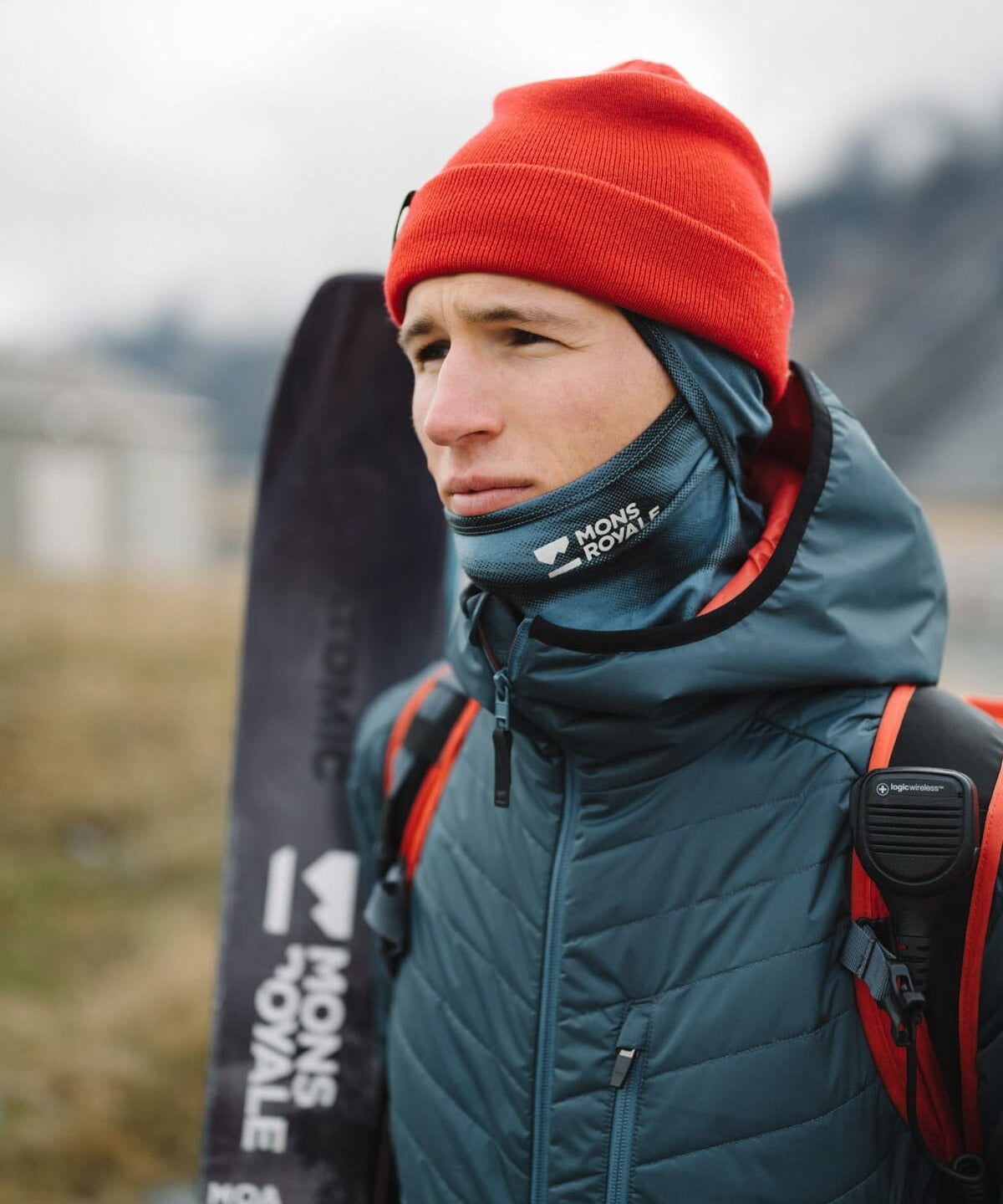 Mons Royale Arete Wool Insulation Hood - Midnight