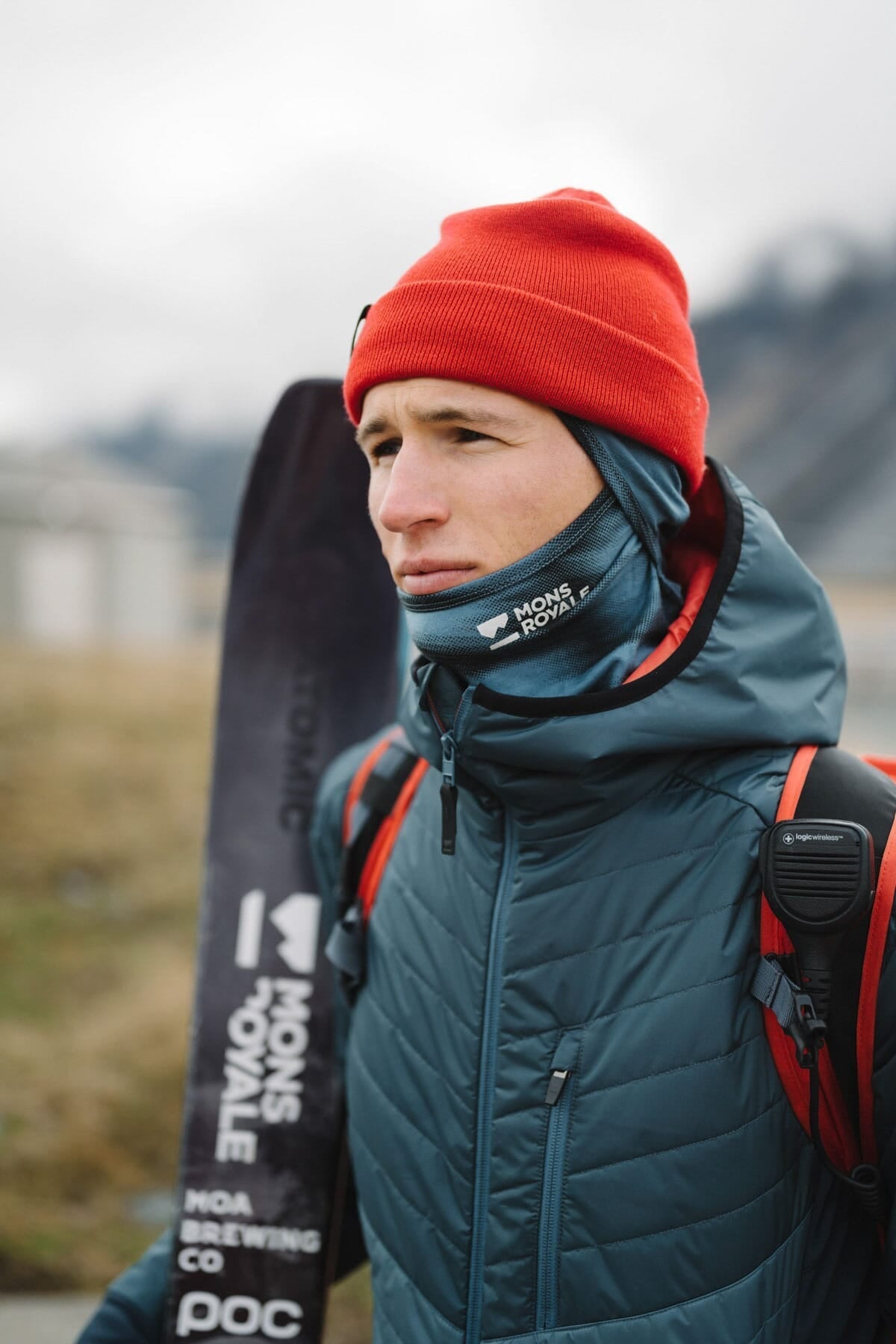 Mons Royale Arete Wool Insulation Hood - Midnight