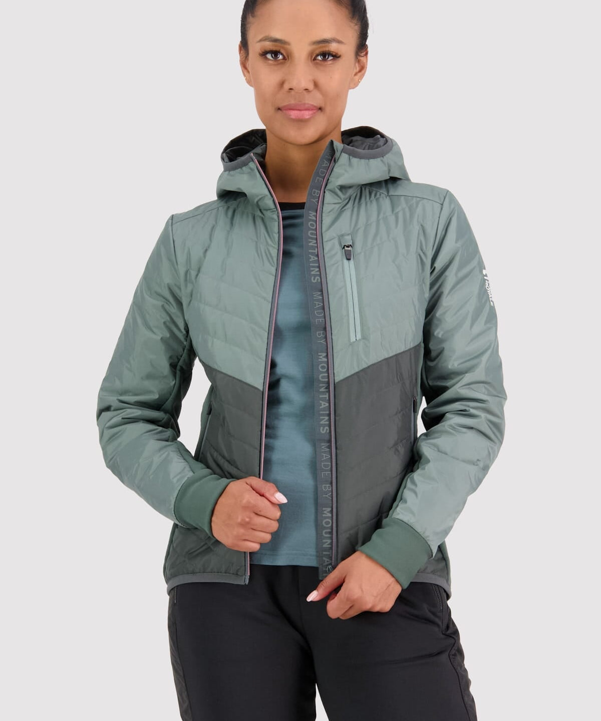 Mons Royale Neve Wool Insulation Hood women - sage