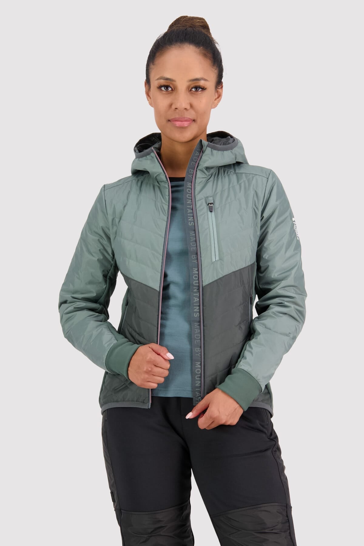 Mons Royale Neve Wool Insulation Hood women - sage
