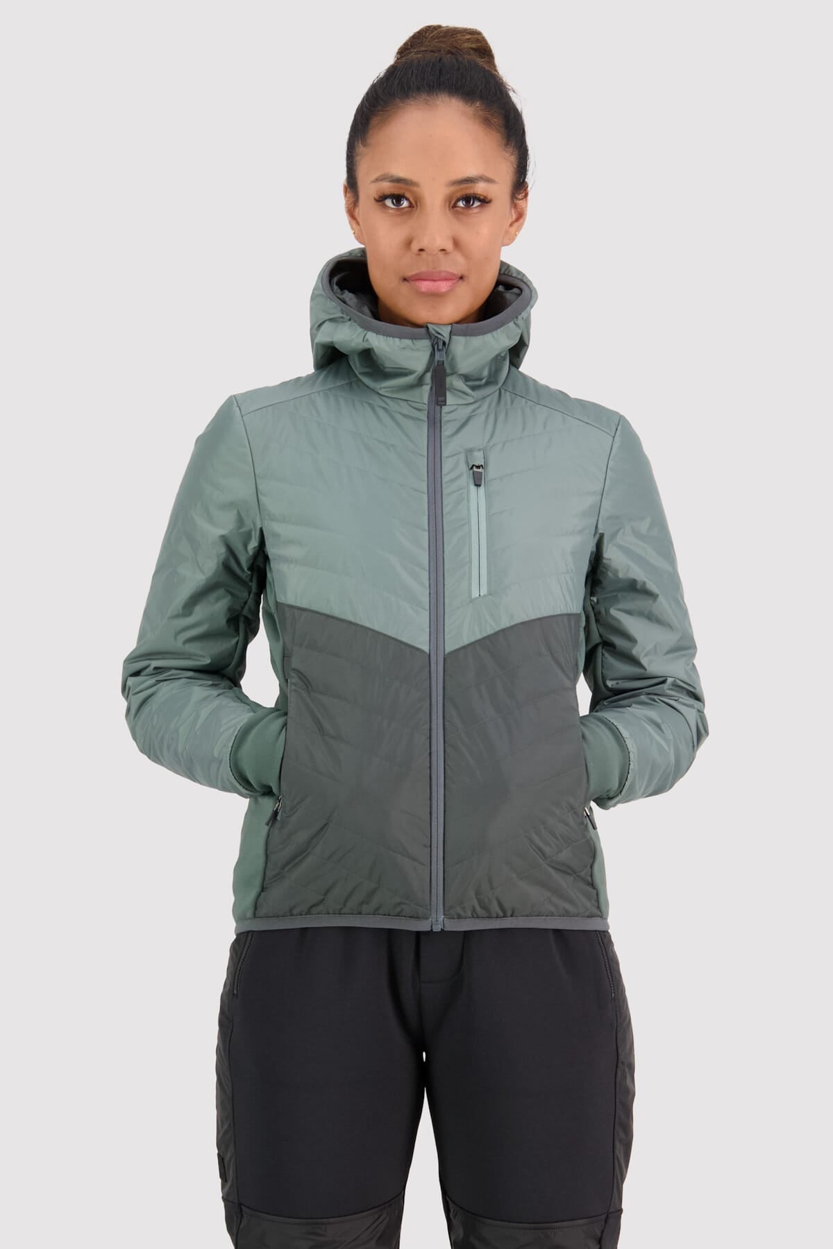 Mons Royale Neve Wool Insulation Hood women - sage