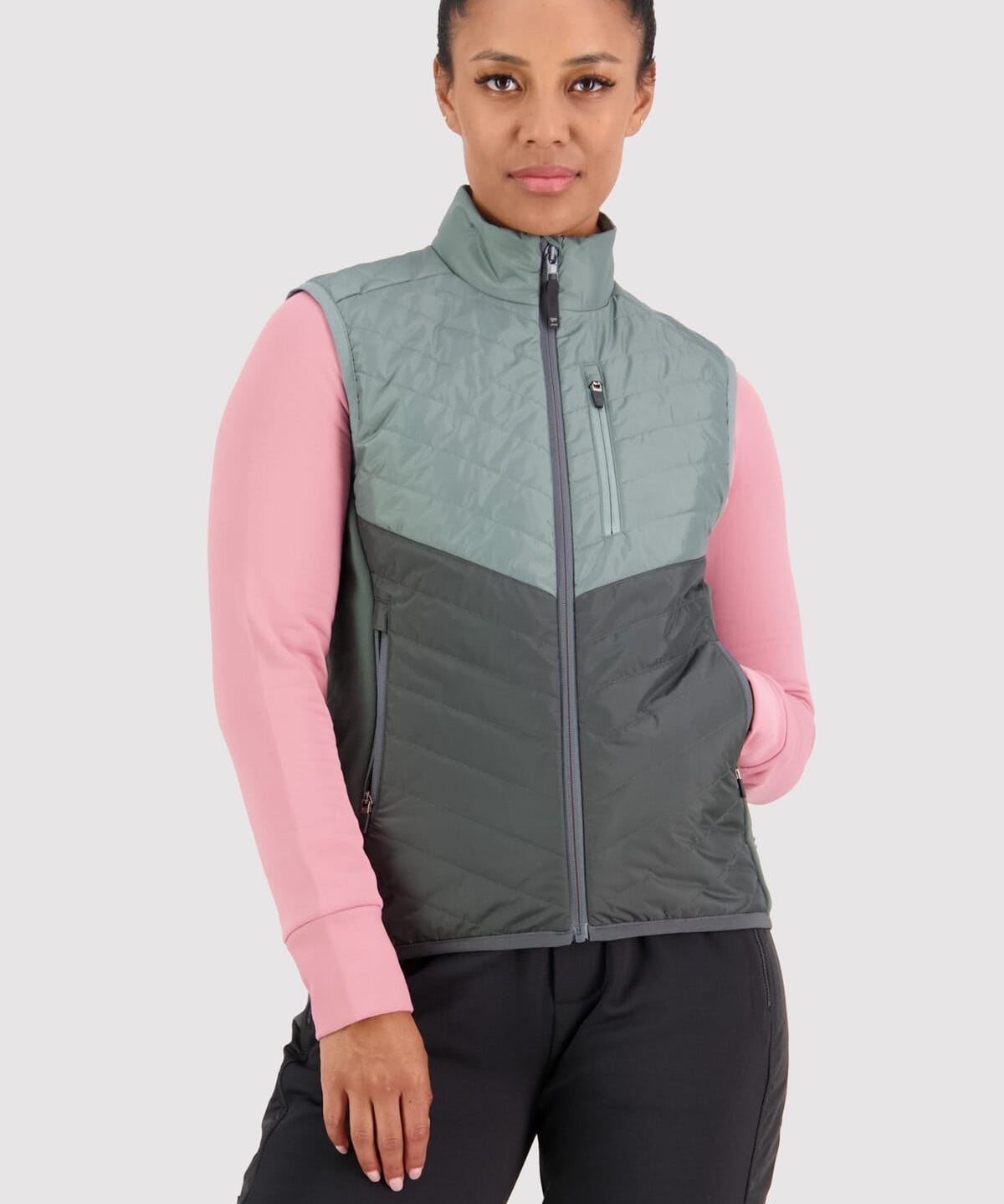 Mons Royale Neve Wool Insulation Vest women - sage