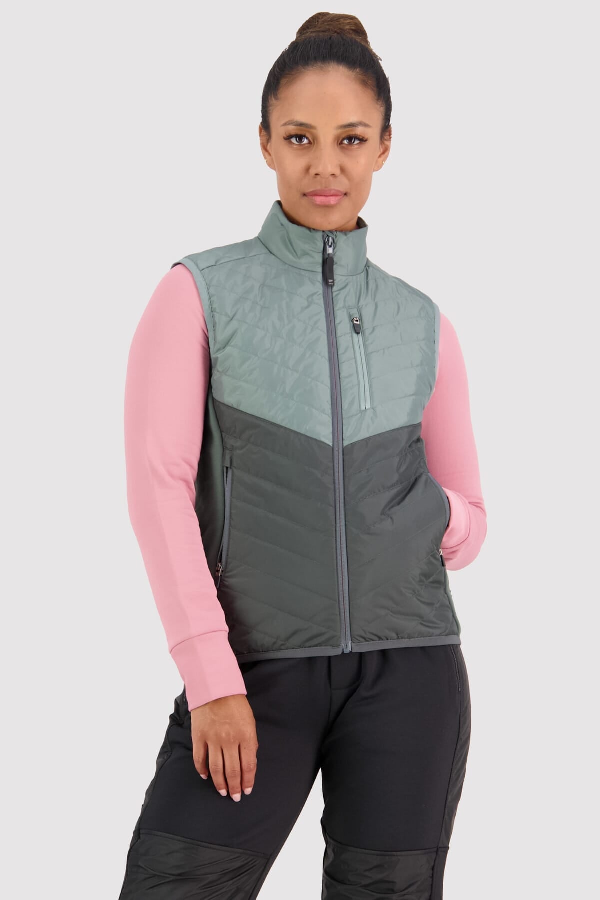 Mons Royale Neve Wool Insulation Vest women - sage