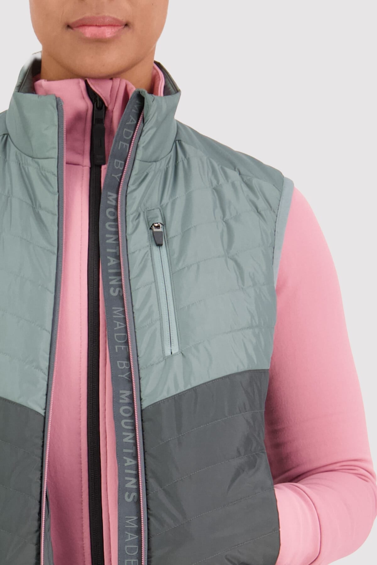 Mons Royale Neve Wool Insulation Vest women - sage