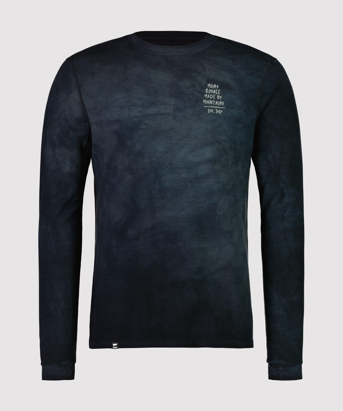 Mons Royale Cascade Langarmshirt-black acid wash