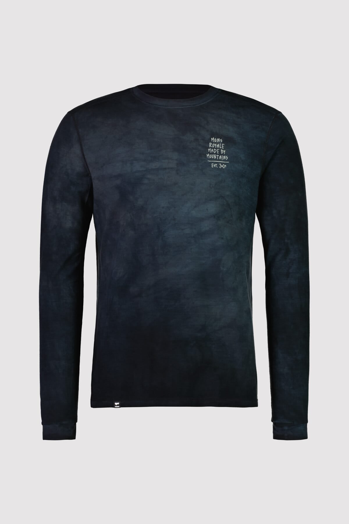 Mons Royale Cascade Langarmshirt-black acid wash