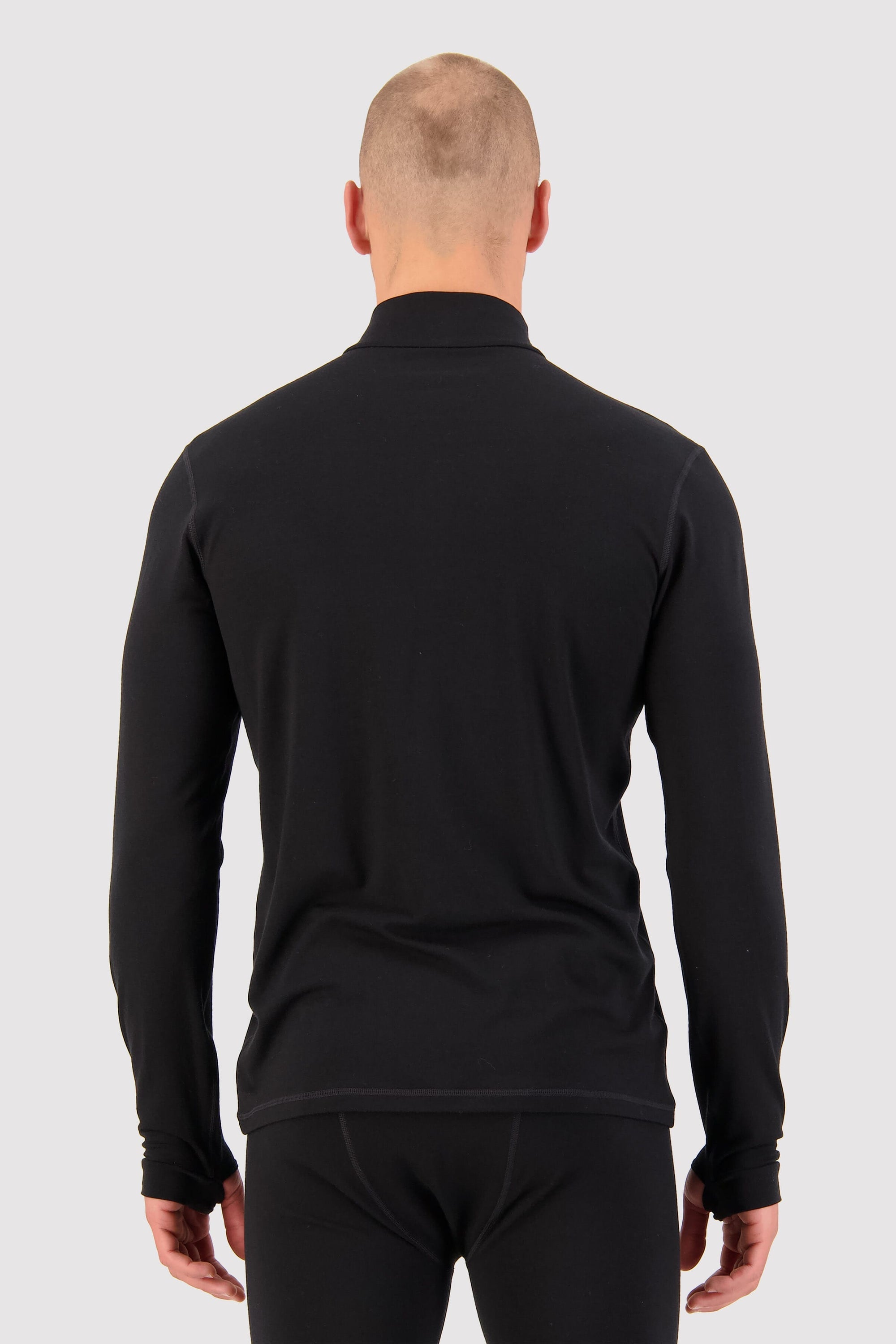Mons Royale Cascade Flex 200 1/4 Zip-black