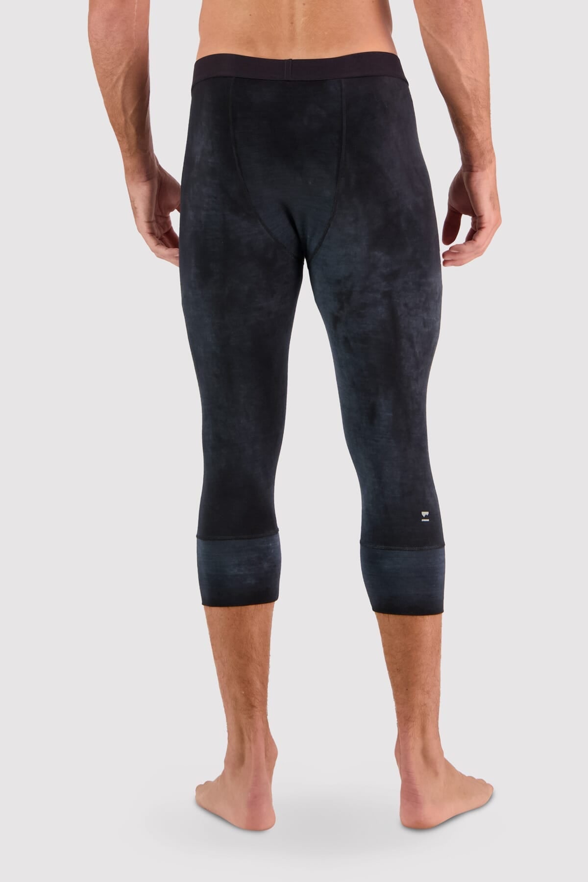 Mons Royale Cascade 3/4 Legging-black acid wash