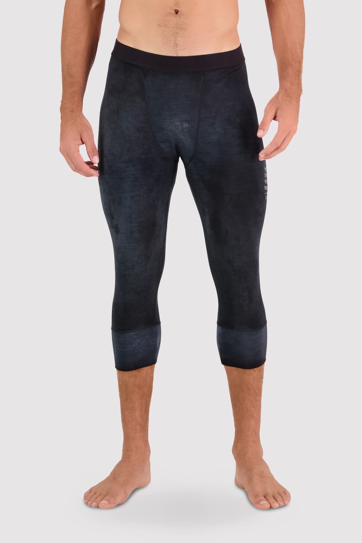 Mons Royale Cascade 3/4 Legging-black acid wash