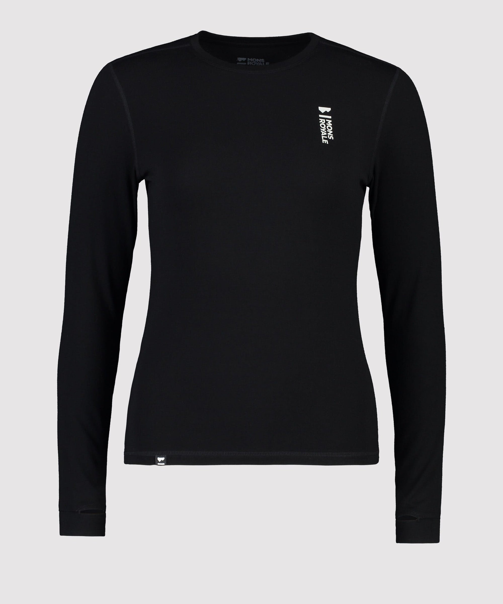 Mons Royale Cascade Langarmshirt wmn-black