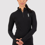 Mons Royale Cascade 1/4 Zip LS women black