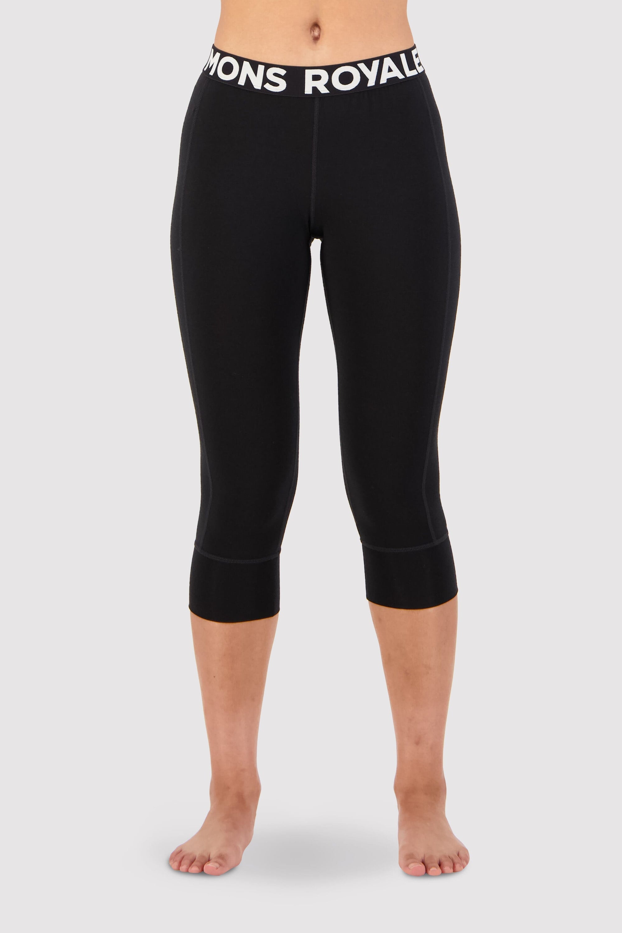 Mons Royale Cascade Flex 200 3/4 Legging women - black