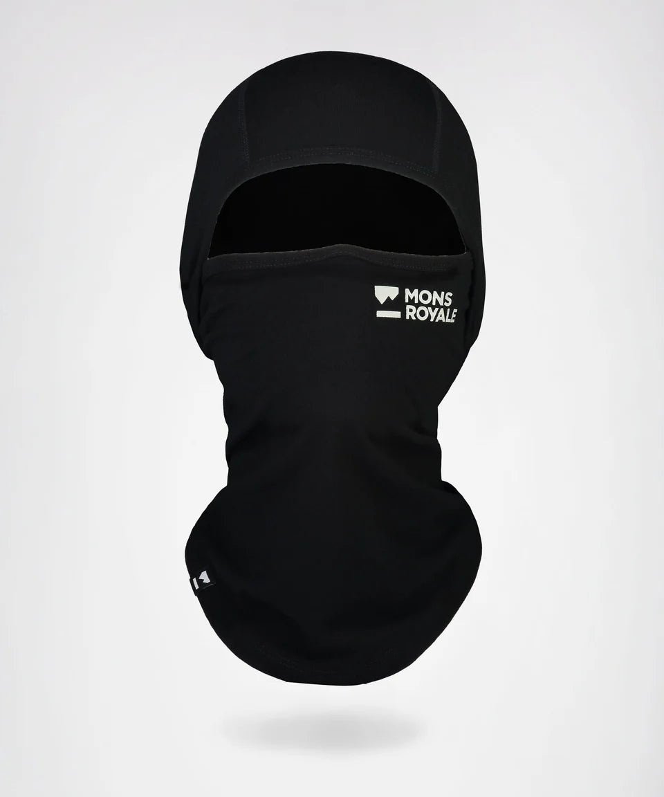 Mons Royale Unisex Santa Rosa Merino Sturmhaube-black