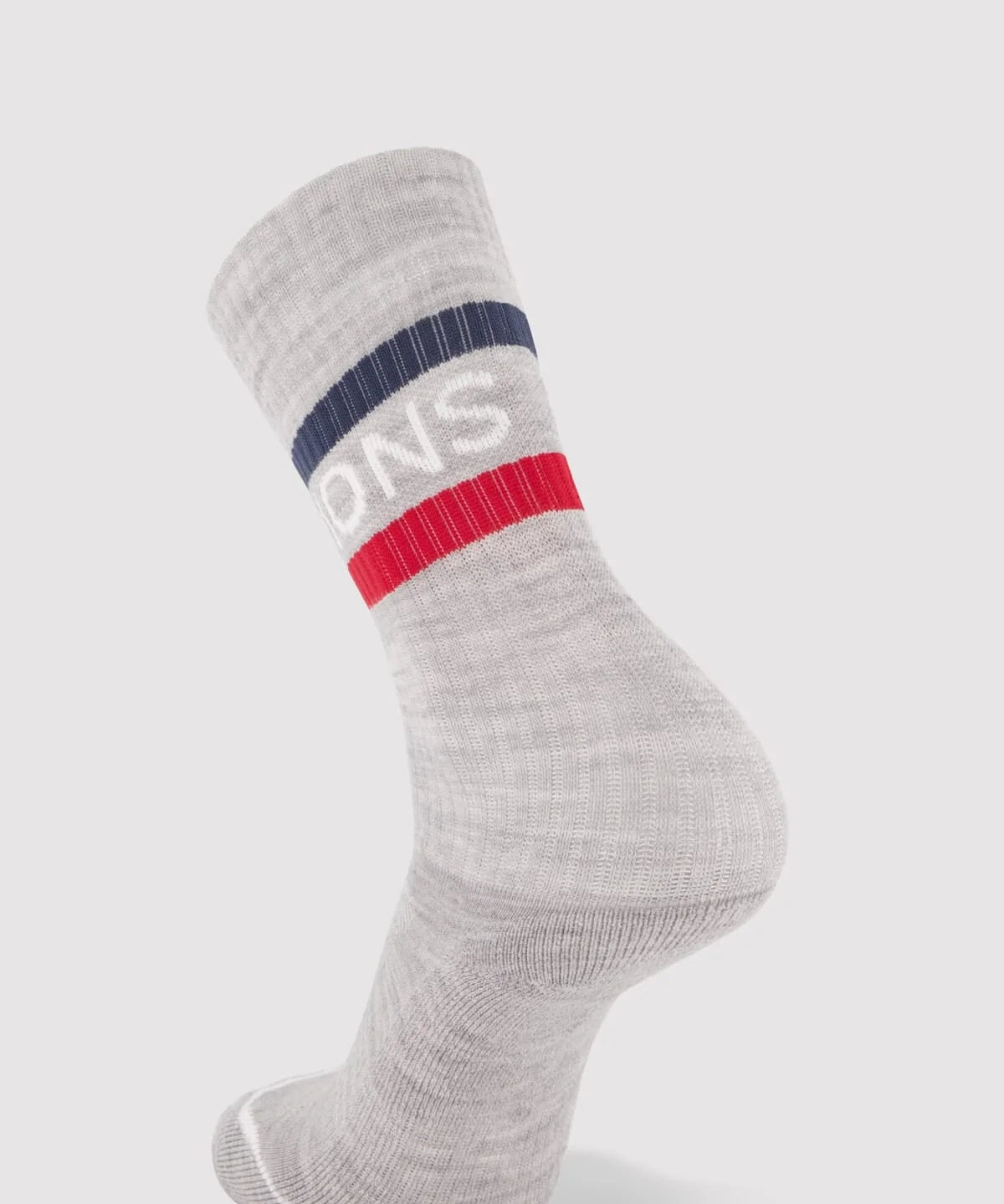 Mons Royale Unisex Signature Merino Crew Sock - college grey