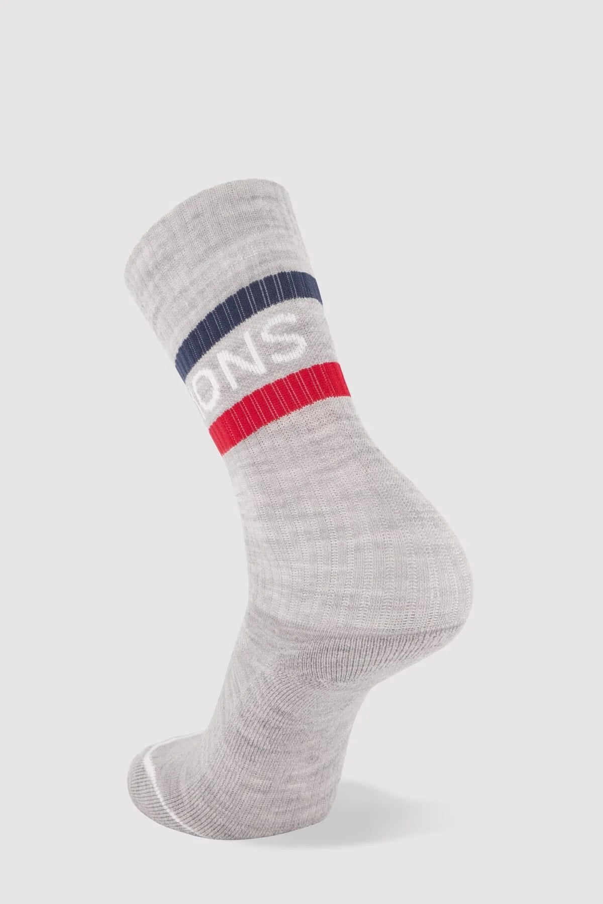 Mons Royale Unisex Signature Merino Crew Sock - college grey