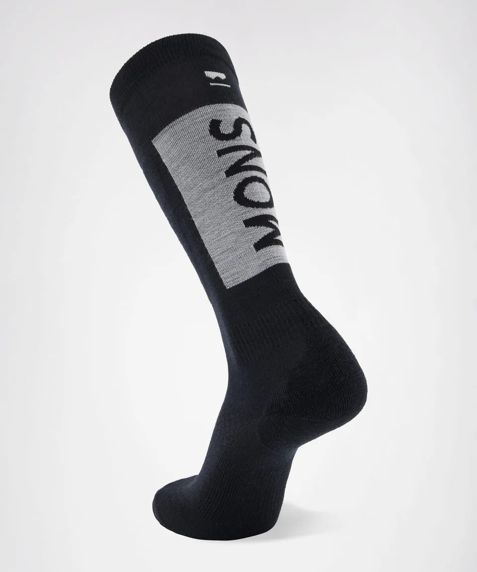Mons Royale Atlas Merino Snow Sock - black