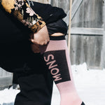 Mons Royale Atlas Merino Snow Sock - pink