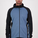 Mons Royale Approach Merino Shift Fleece Hood blue slate-black