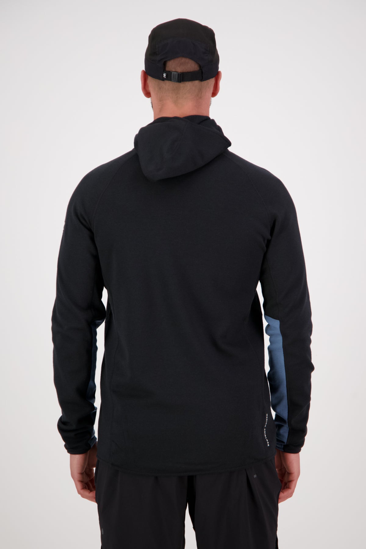 Mons Royale Approach Merino Shift Fleece Hood blue slate-black