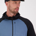Mons Royale Approach Merino Shift Fleece Hood blue slate-black