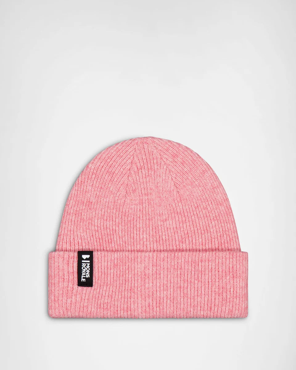Mons Royale Chunky Logger Merino Beanie rose