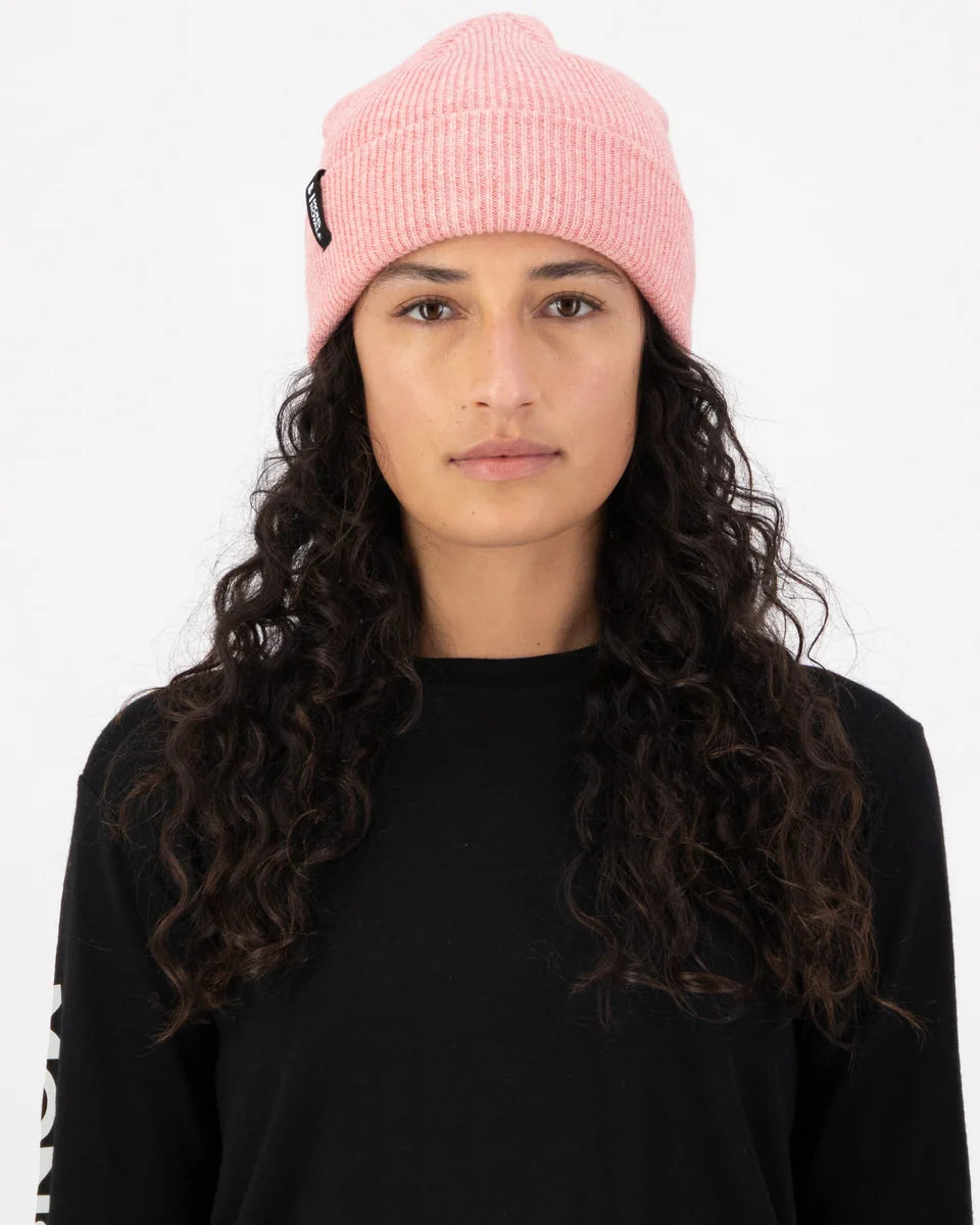 Mons Royale Chunky Logger Merino Beanie rose