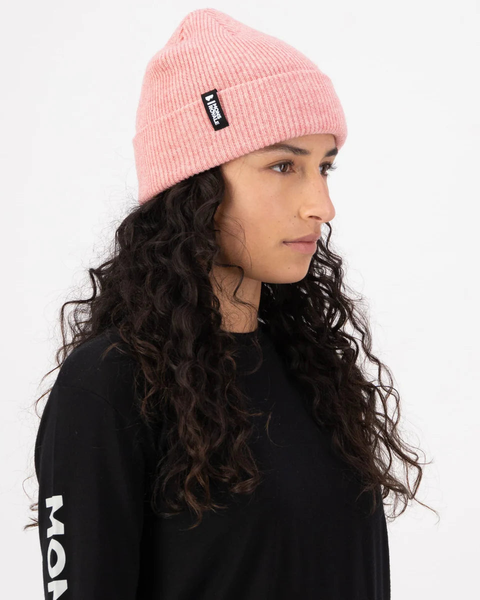 Mons Royale Chunky Logger Merino Beanie rose