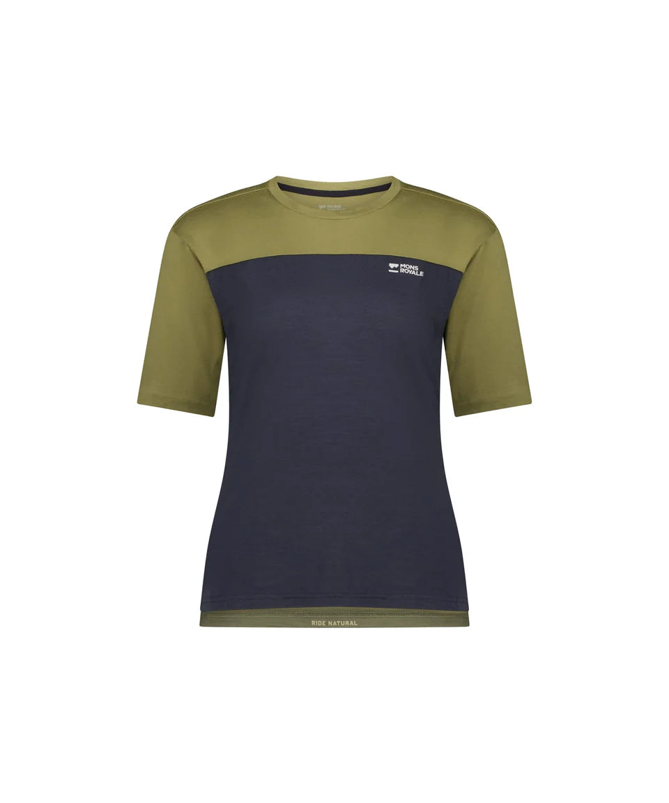 Mons Royale Diversion Jersey Short Sleeve fern / iron