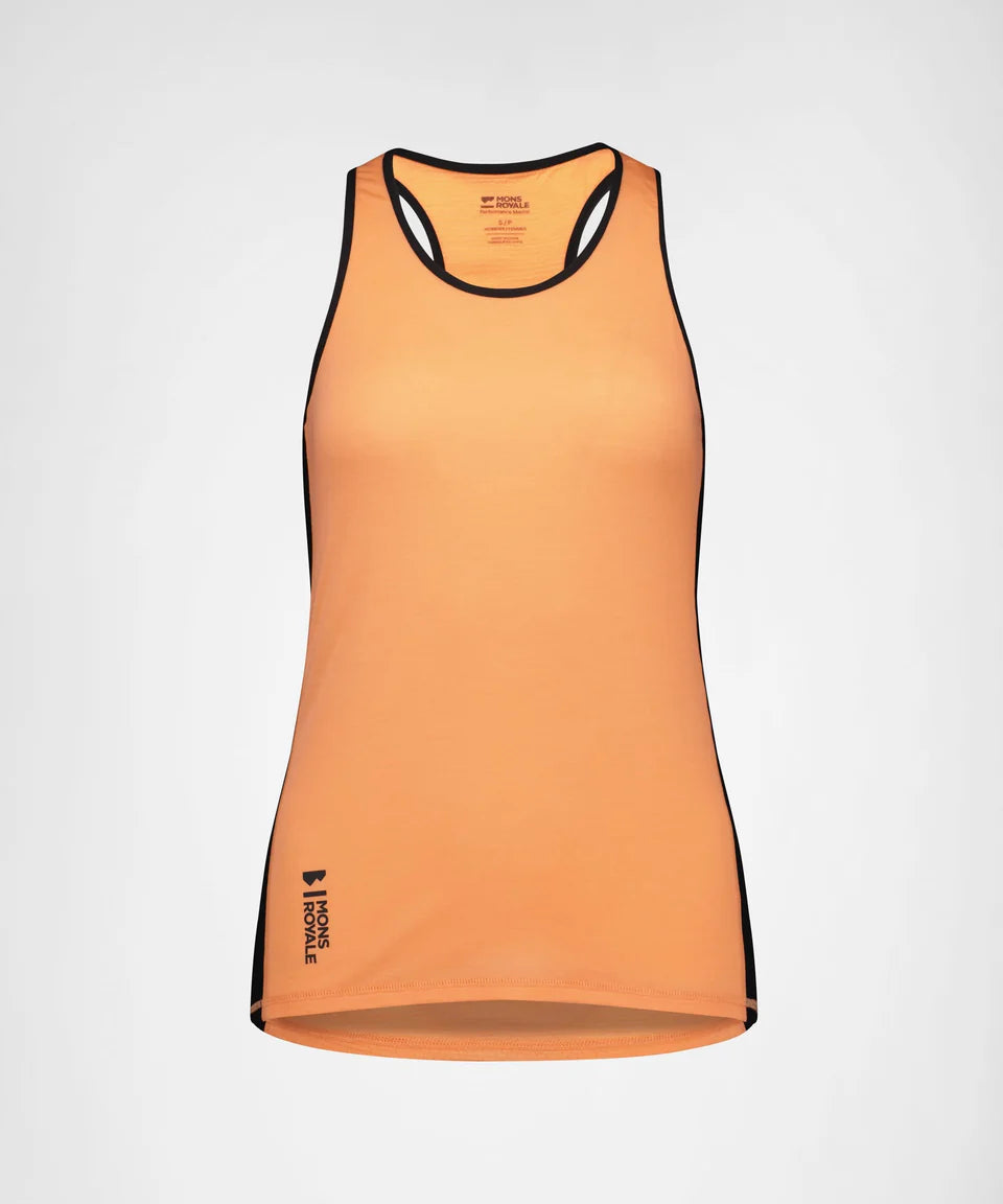 Mons Royale Bella Merino Tank wmn Punch / Black