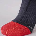 Lenz Heat Socks 5.1 Toe Cap anthrazit-rot