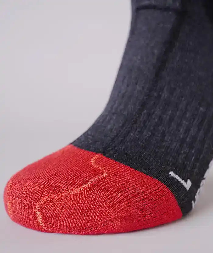 Lenz Heat Socks 5.1 Toe Cap anthrazit-rot