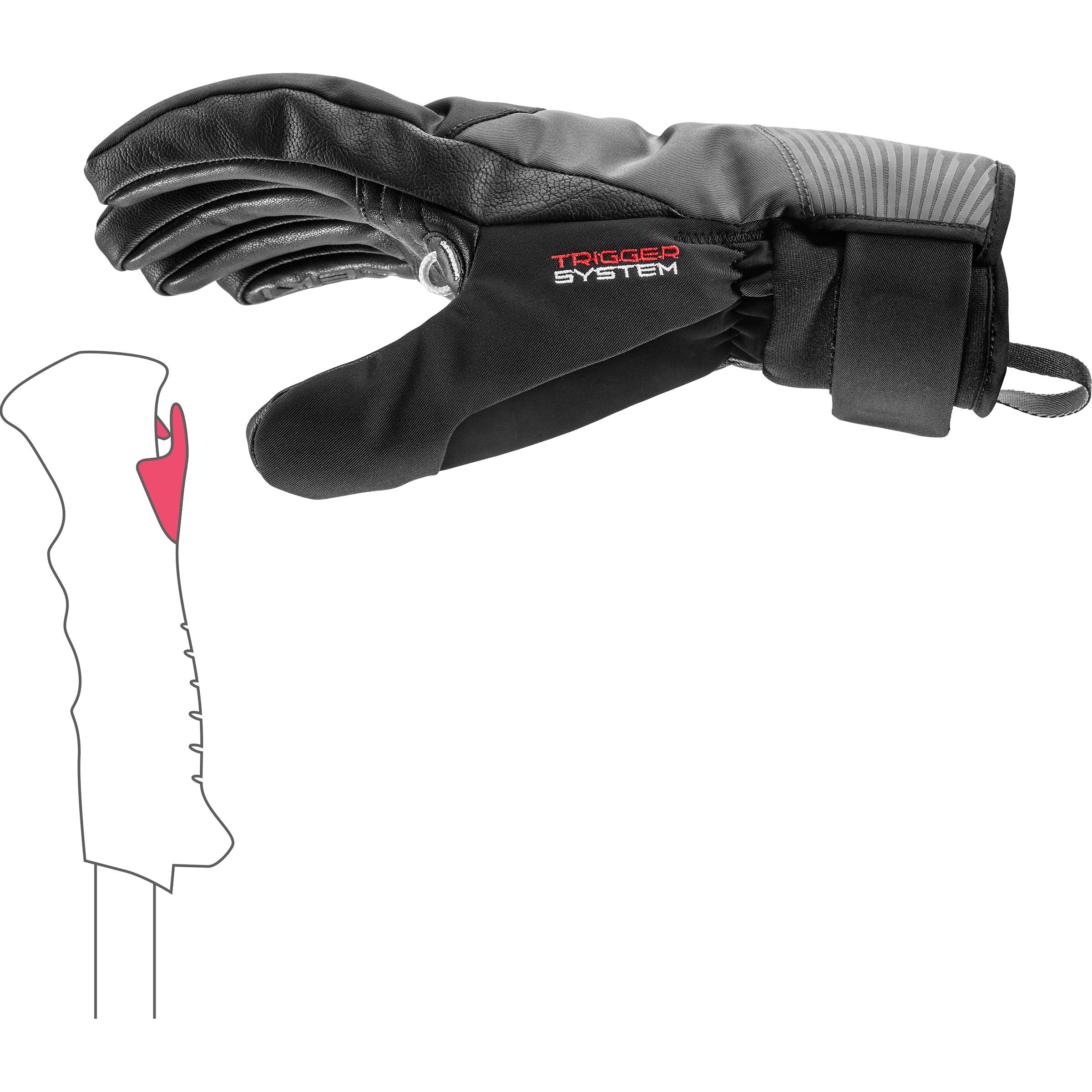 Leki Sparrow 3D black-graphite