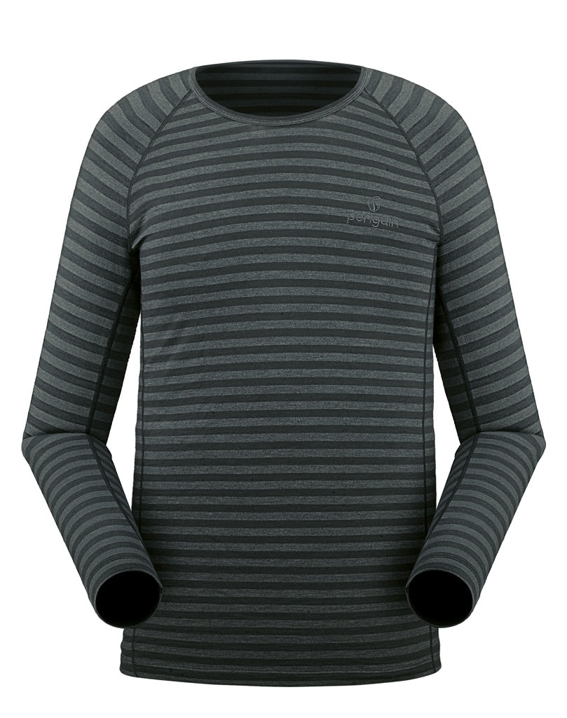 Penguin Merino Langarm Shirt grey overdye