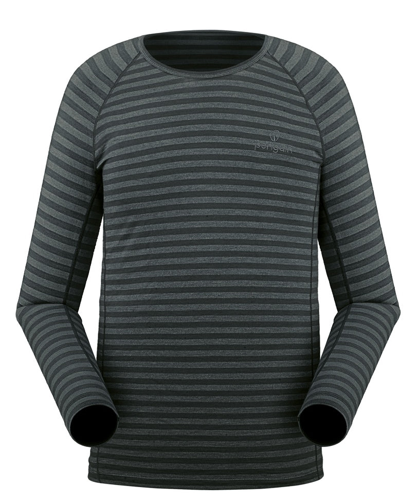 Penguin Merino Langarm Shirt grey overdye