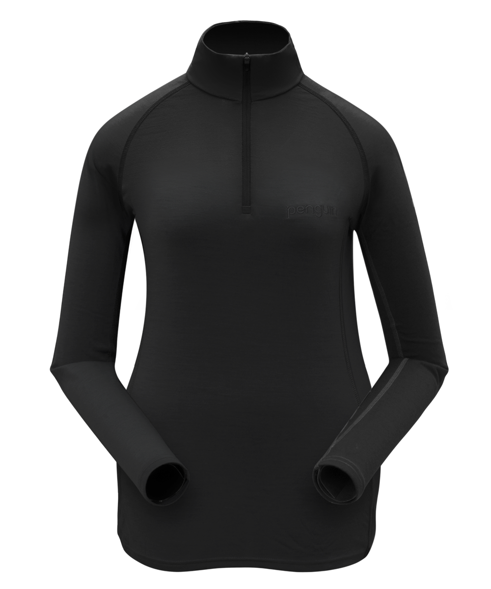 Penguin Merino Halb Zip wmn