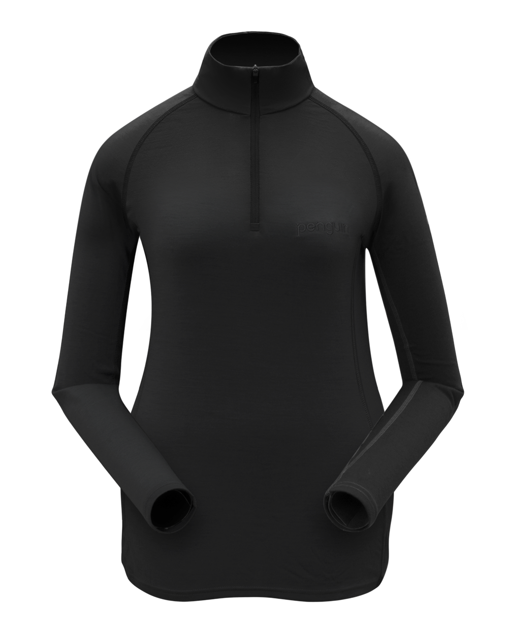 Penguin Merino Halb Zip wmn