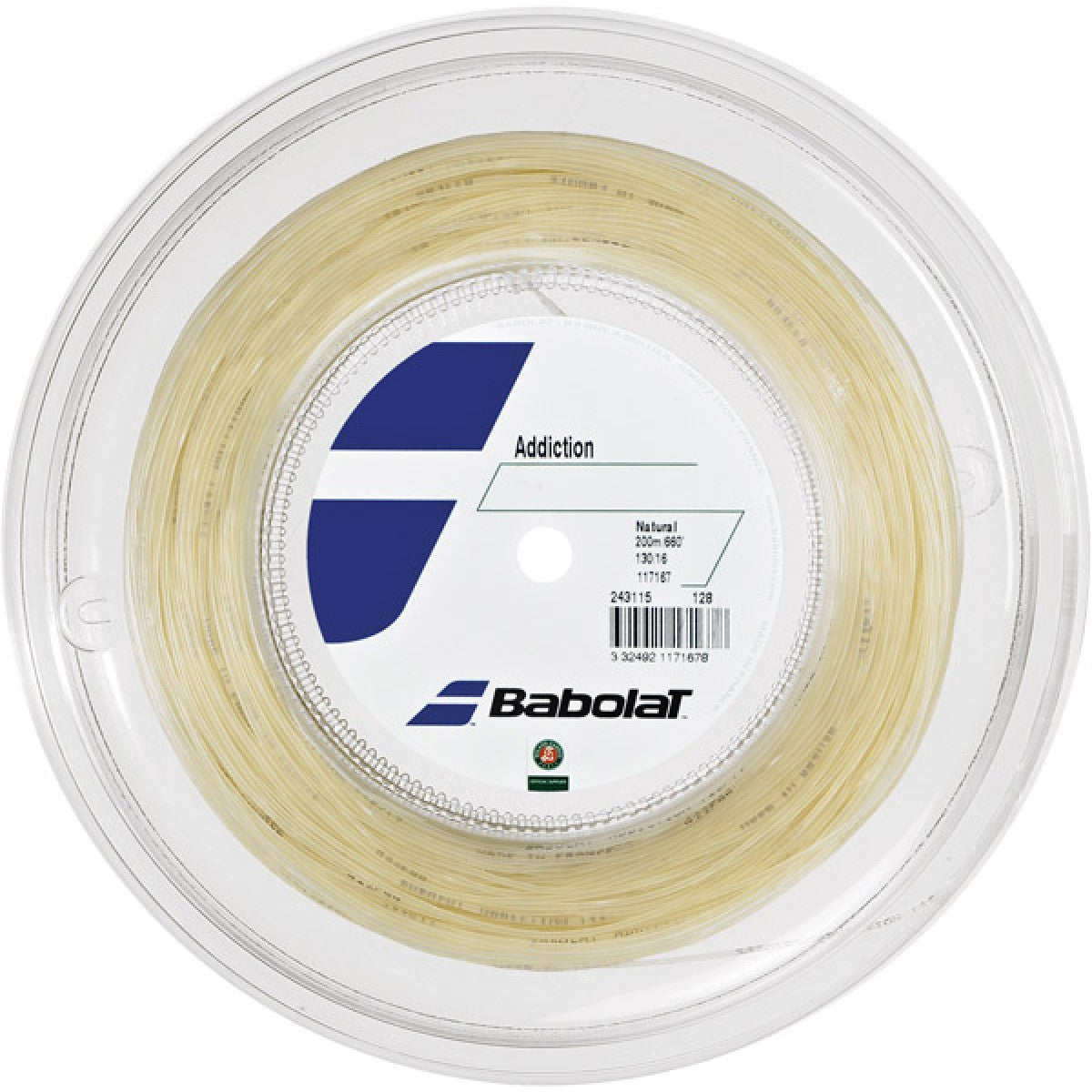 Babolat Addixion Tennis Saiten Rolle 200m-natural