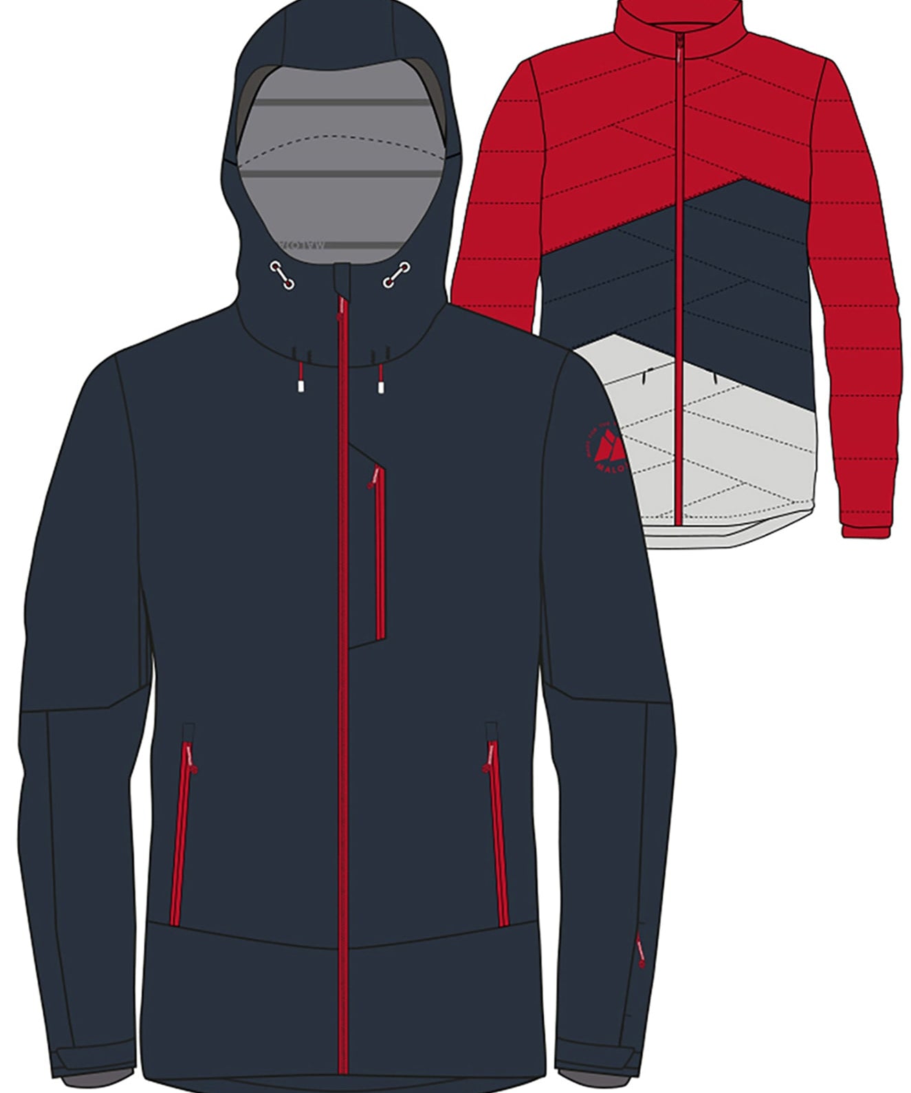 Maloja KöbiM 3 in 1 Jacket mountain lake