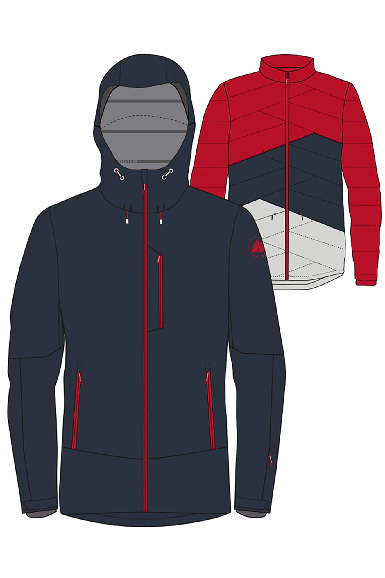 Maloja KöbiM 3 in 1 Jacket mountain lake