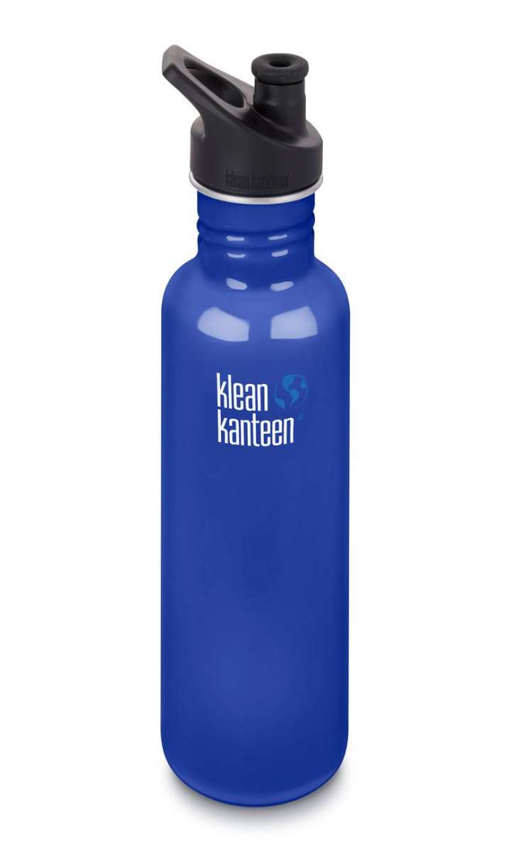 Klean Kanteen Edelstahl Trinkflasche Classic 800ml Sport Cap