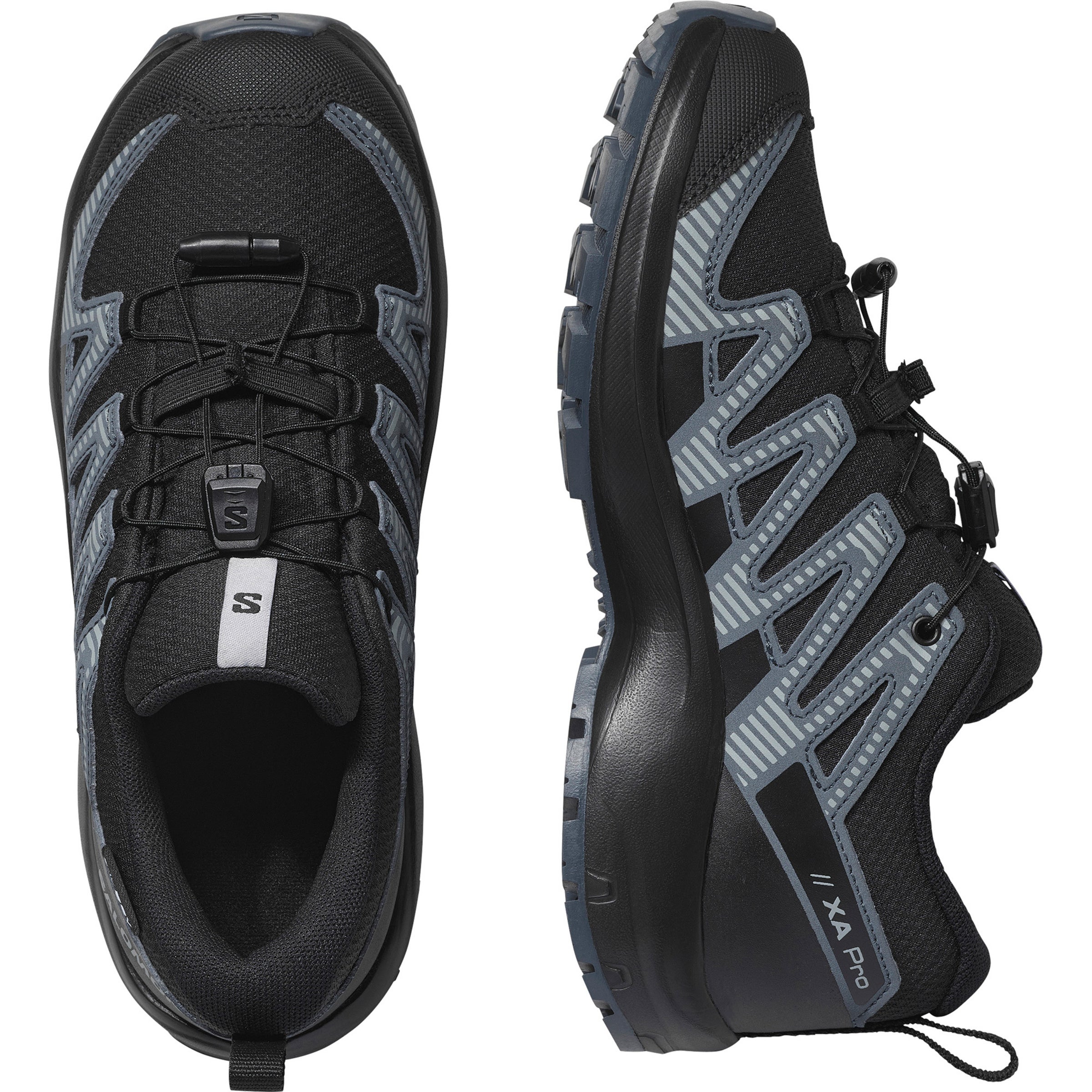 Salomon XA PRO V8 waterproof J black-turbulence-quarry
