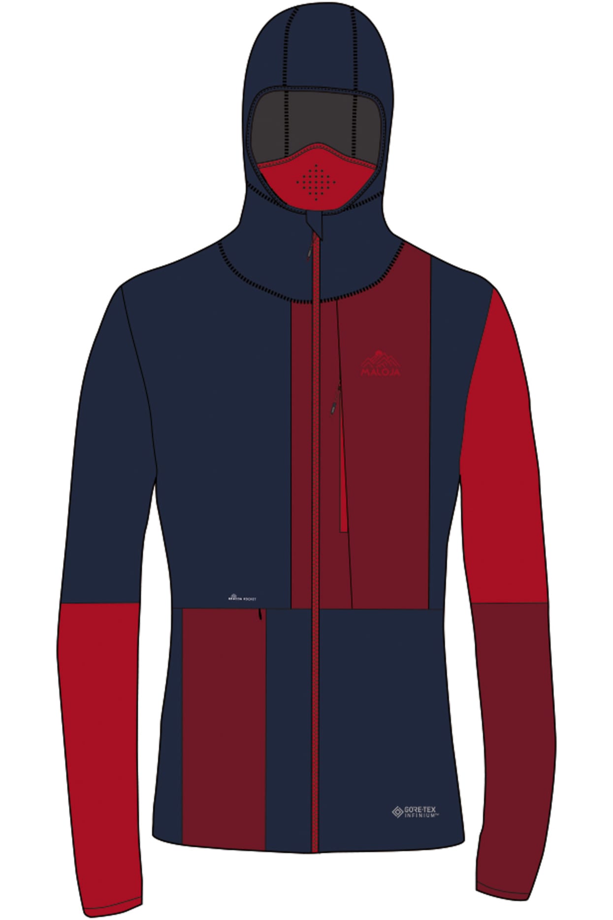 Maloja WangM, night sky Skitourenjacke